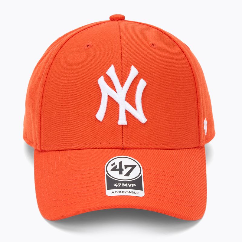 47 Brand MLB New York Yankees MVP vibrant orange baseball cap 2