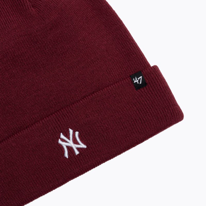 47 Brand MLB New York Yankees winter beanie centerfield cardinal 3