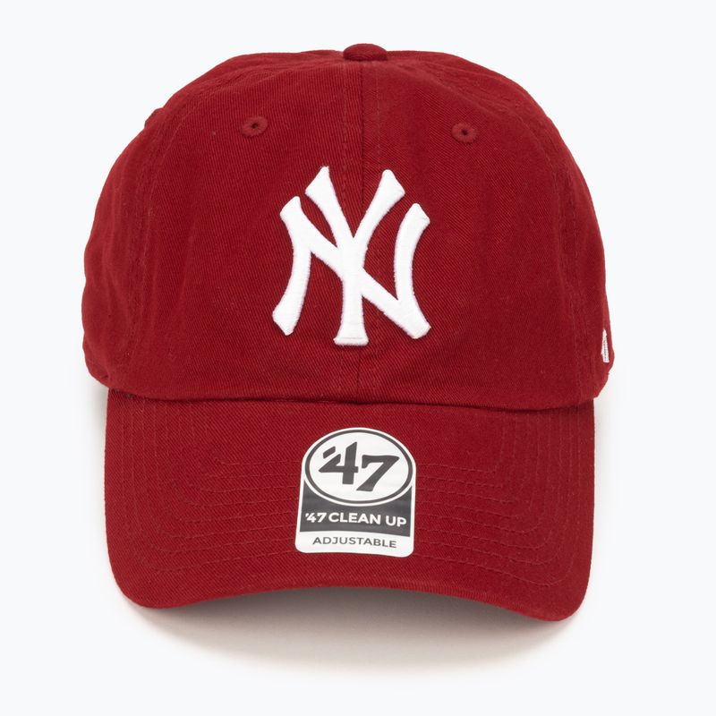47 Brand MLB New York Yankees CLEAN UP razor red baseball cap 4