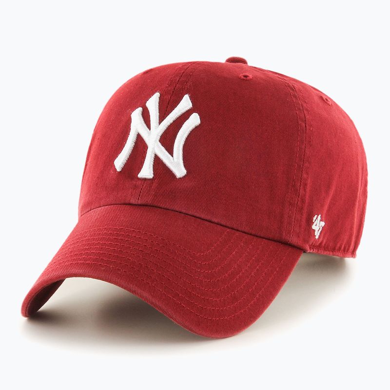47 Brand MLB New York Yankees CLEAN UP razor red baseball cap 5