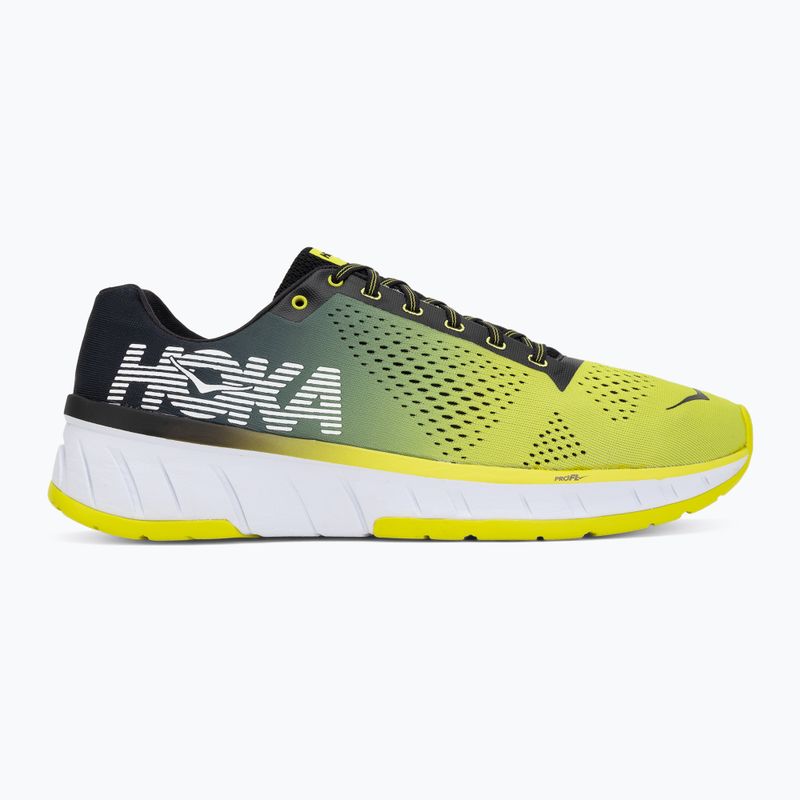 Men's running shoes HOKA Cavu sulphur spring/anthracite 2