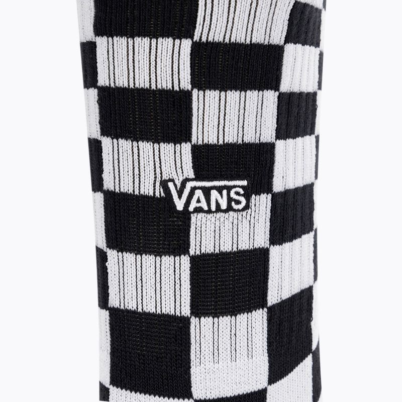 Men's Vans Checkeboard Crew II black/white checkerboard socks 3