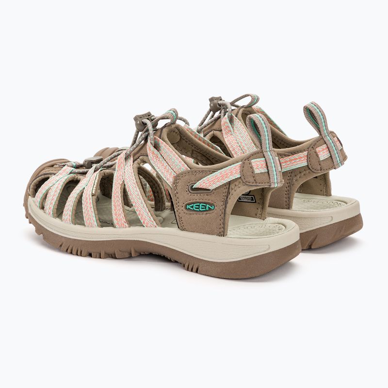 KEEN Whisper traupe/coral women's sandals 3