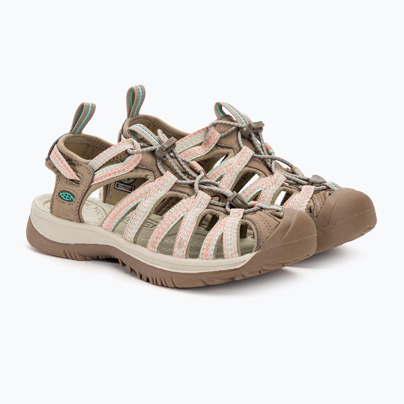 KEEN Whisper traupe/coral women's sandals 4
