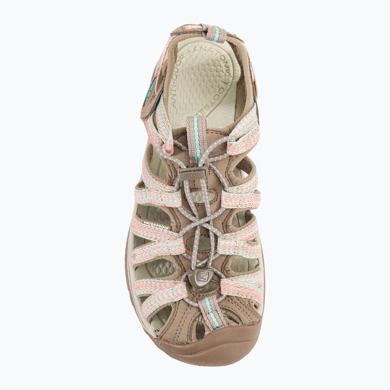 KEEN Whisper traupe/coral women's sandals 6