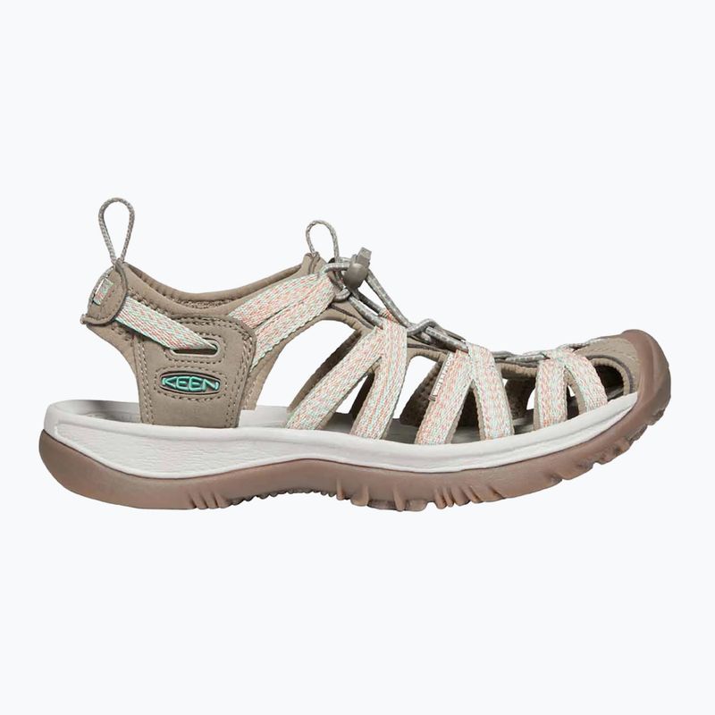 KEEN Whisper traupe/coral women's sandals 8