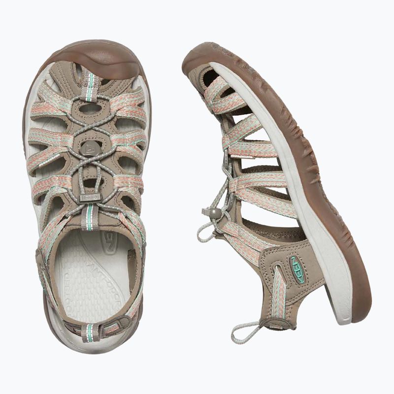 KEEN Whisper traupe/coral women's sandals 10
