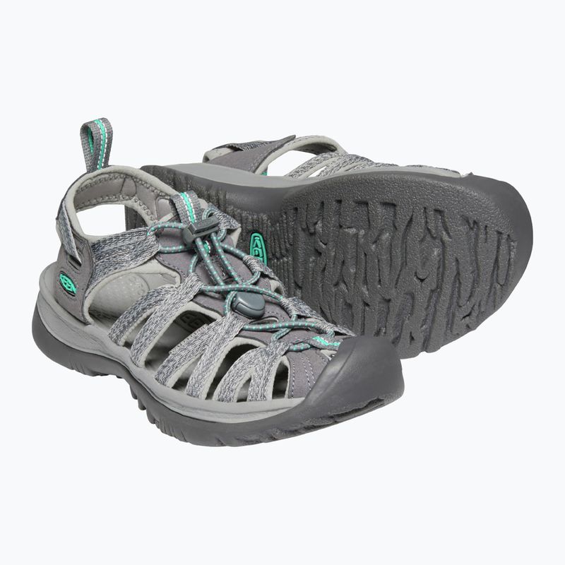 Keen Whisper Medium Grey women's trekking sandals 1022814 13
