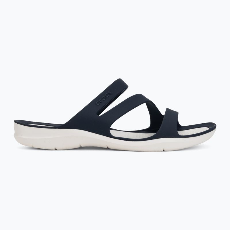 Women's slides Crocs Swiftwater Sandal navy/white 2