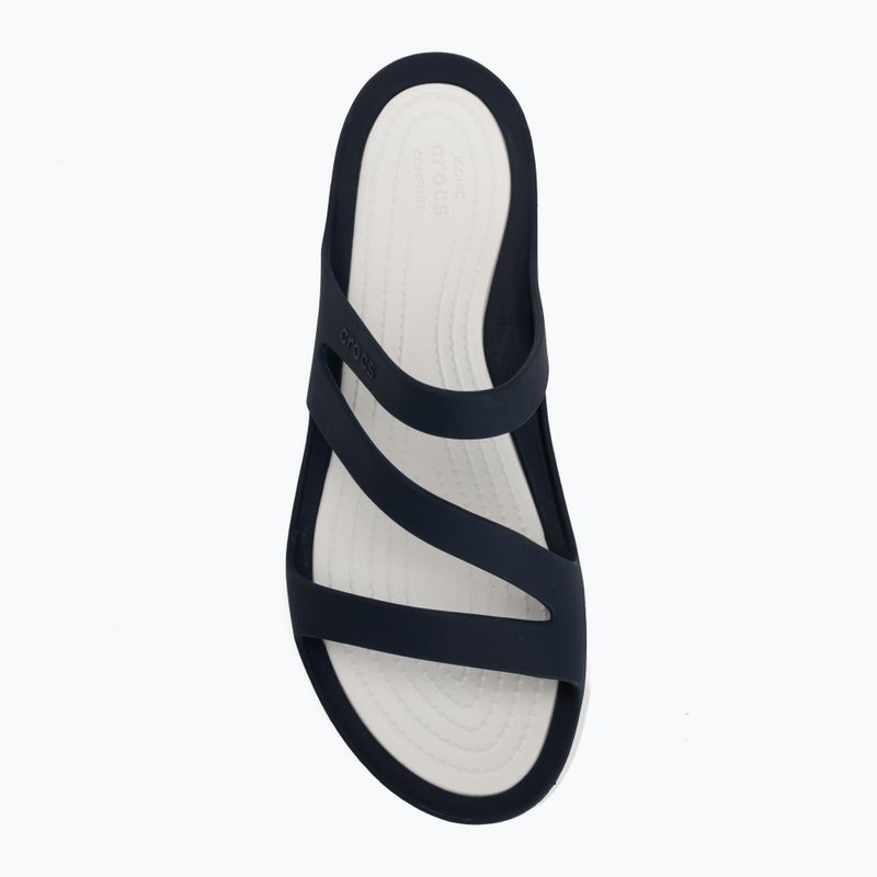 Women's slides Crocs Swiftwater Sandal navy/white 5