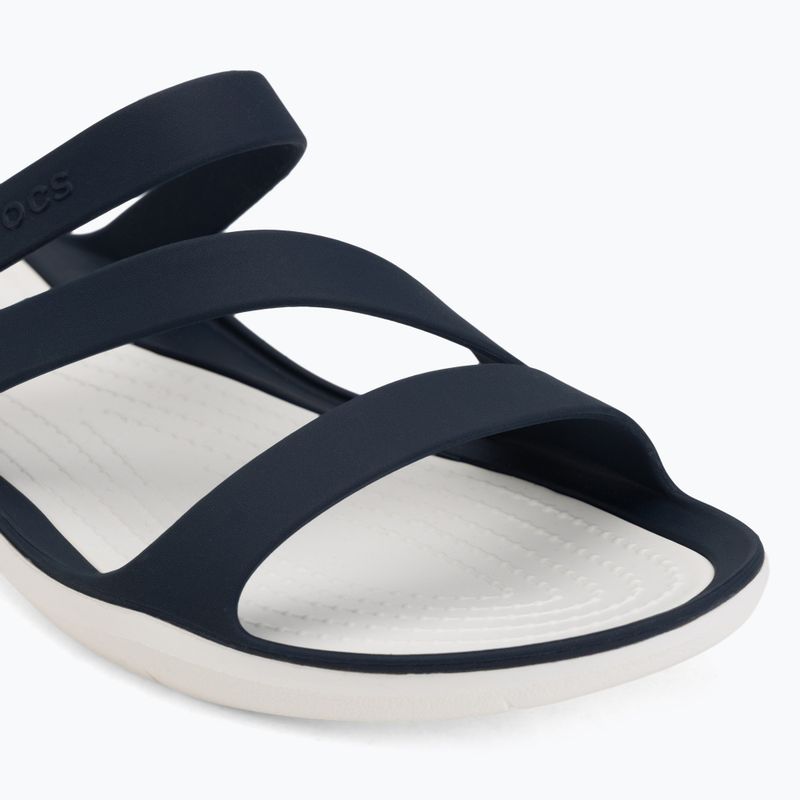 Women's slides Crocs Swiftwater Sandal navy/white 7