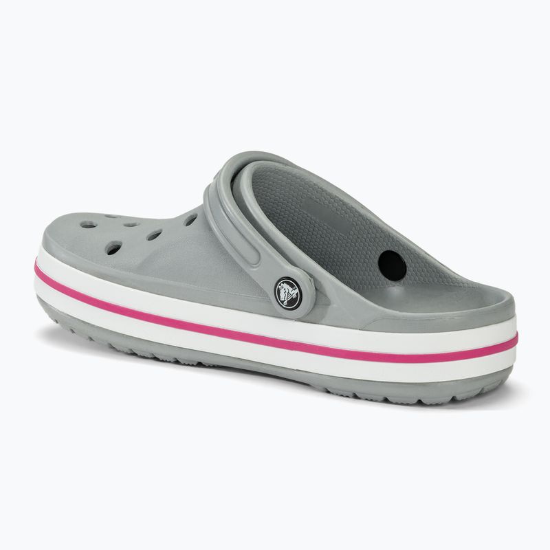 Crocs Bayaband Clog slides light grey/candy pink 3