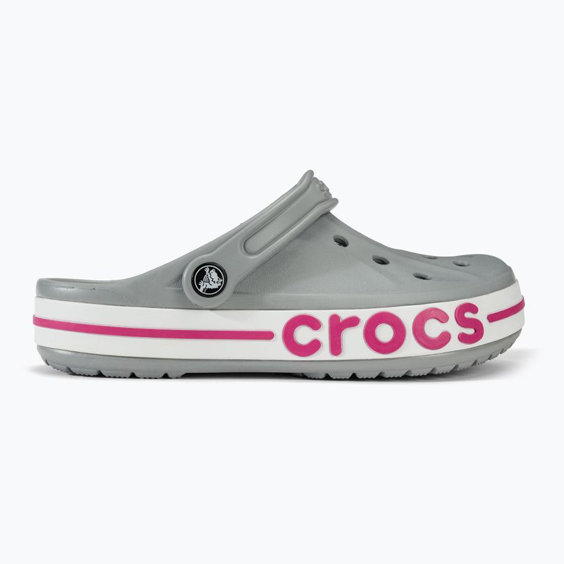 Crocs Bayaband Clog slides light grey/candy pink 4