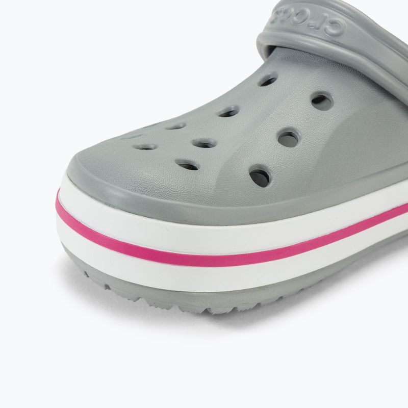 Crocs Bayaband Clog slides light grey/candy pink 8