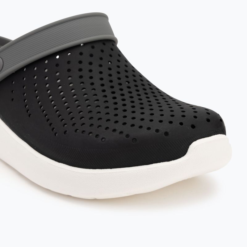 Crocs LiteRide Clog black/smoke flip-flops 8