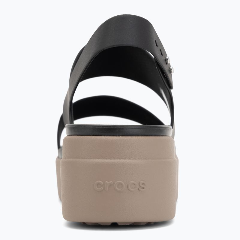 Women's sandals Crocs Brooklyn Low Wedge black/mushroom 6