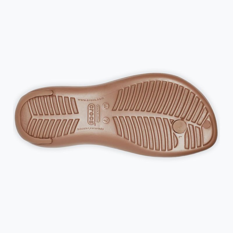 Women's flip-flops Crocs Sexi Flip bronze 3