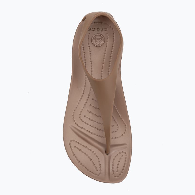 Women's flip-flops Crocs Sexi Flip bronze 5