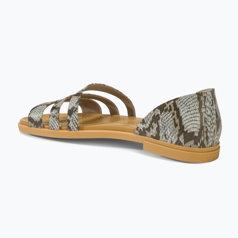 Women's Crocs Tulum Open Flat mushroom/stucco sandals 3