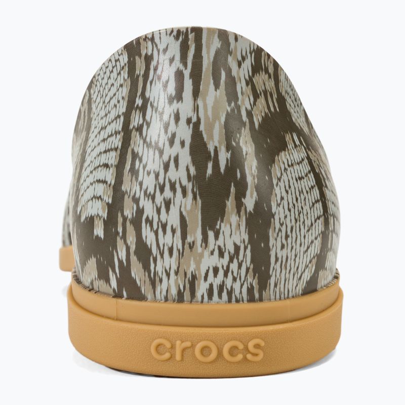 Women's Crocs Tulum Open Flat mushroom/stucco sandals 6