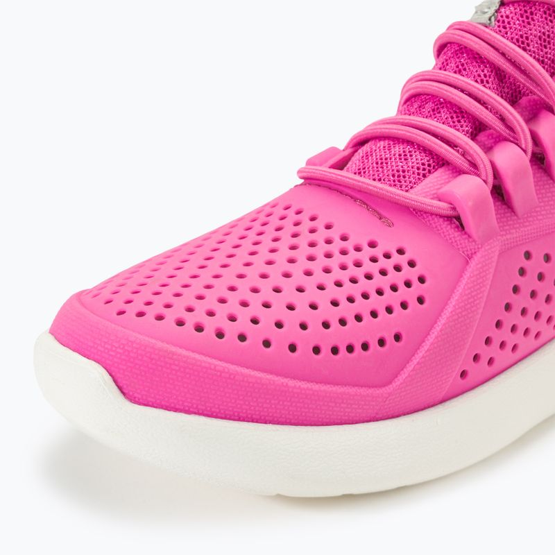 Crocs LiteRide Pacer electric pink/white children's shoes 7