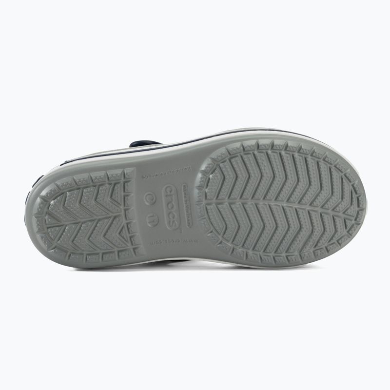 Crocs Crockband Kids Sandal light grey/navy 4