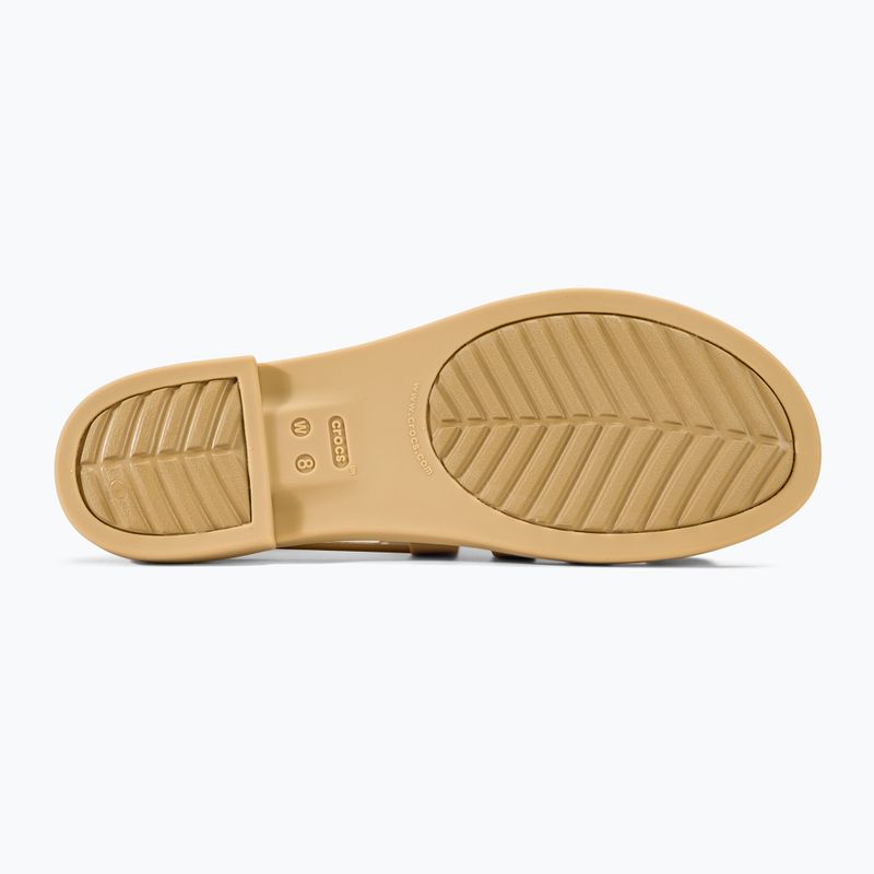 Crocs Tulum women's sandals dark gold 4