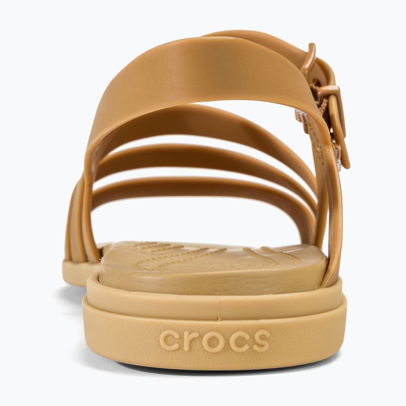 Crocs Tulum women's sandals dark gold 6