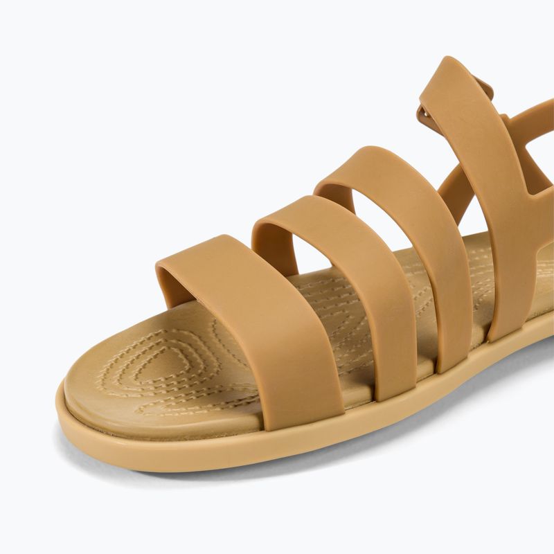 Crocs Tulum women's sandals dark gold 7