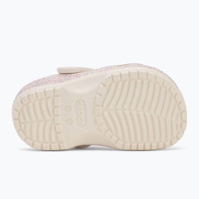 Crocs Classic Glitter Clog Toddler oyster flip-flops 5