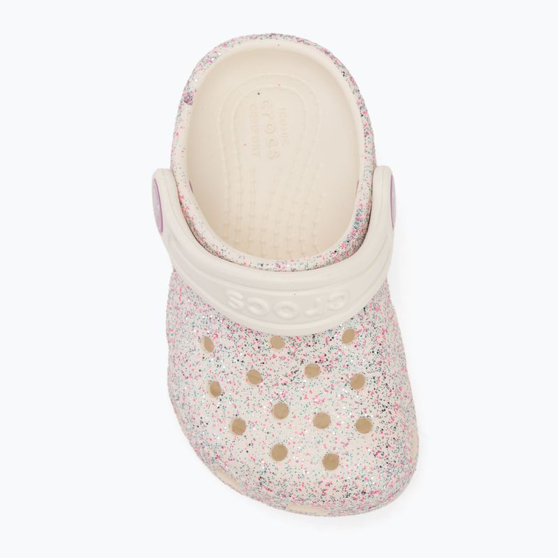 Crocs Classic Glitter Clog Toddler oyster flip-flops 6