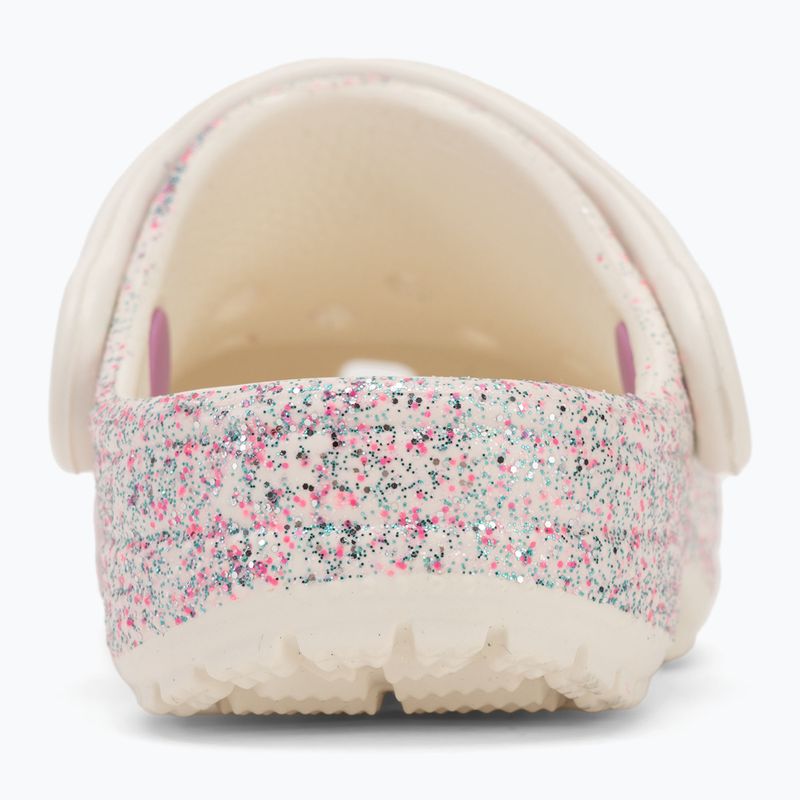 Crocs Classic Glitter Clog Toddler oyster flip-flops 7
