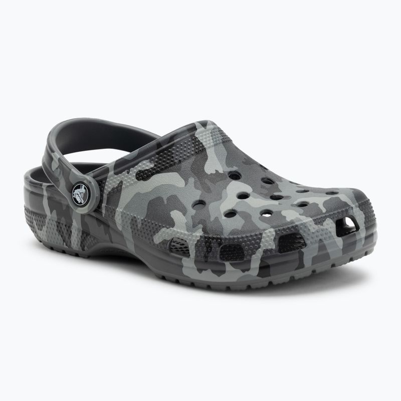 Crocs Classic Printed Camo Clog slate grey/multi flip-flops 2