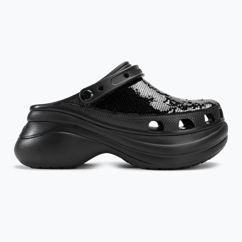 Crocs Classic Bae Sequin black/multi women's slides 3