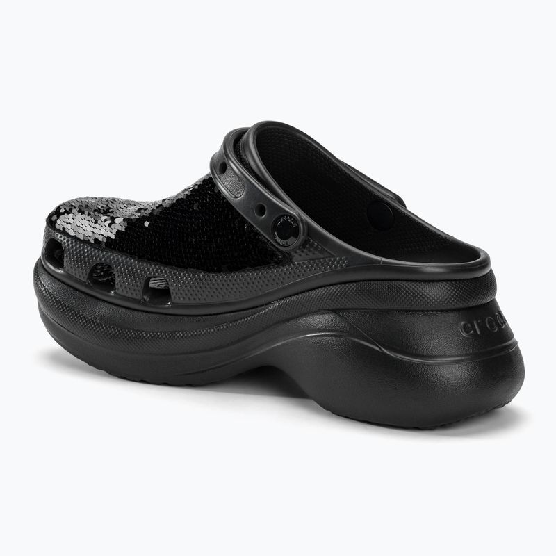 Crocs Classic Bae Sequin black/multi women's slides 6