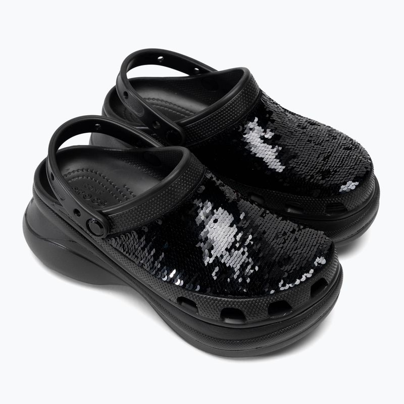 Crocs Classic Bae Sequin black/multi women's slides 5