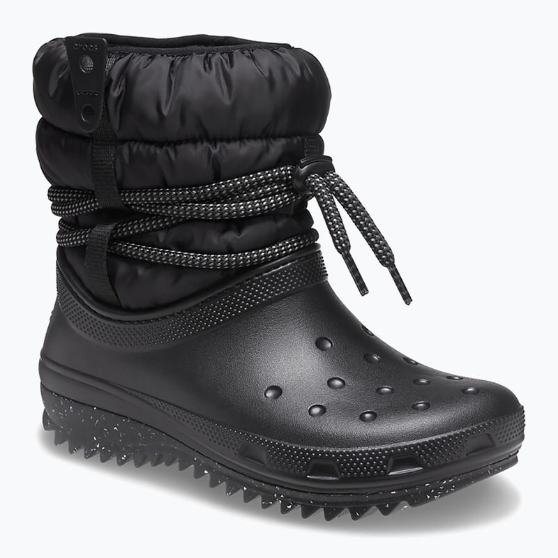 Crocs Classic Neo Puff Luxe women's snow boots black 8