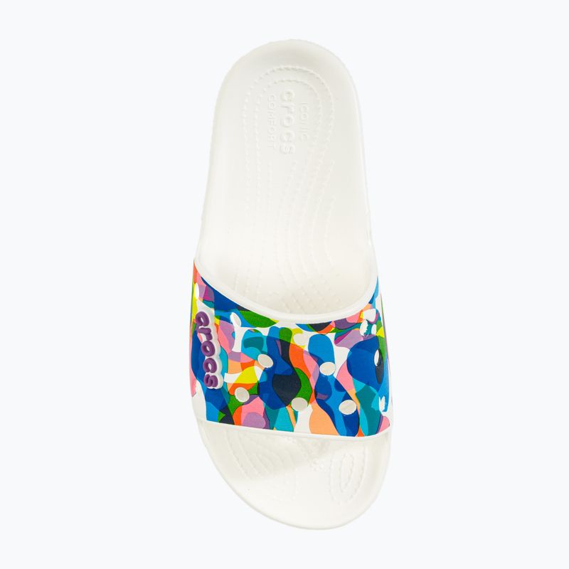 Crocs Classic Crocs Bubble Block Slide white/multi slides 5