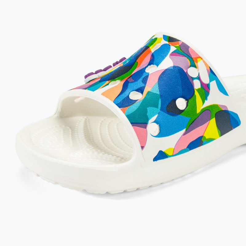 Crocs Classic Crocs Bubble Block Slide white/multi slides 7