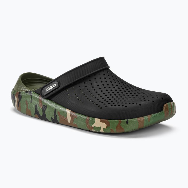 Crocs LiteRide Printed Camo Clog black/multi slides 2