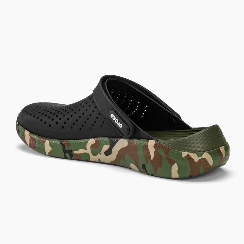 Crocs LiteRide Printed Camo Clog black/multi slides 4