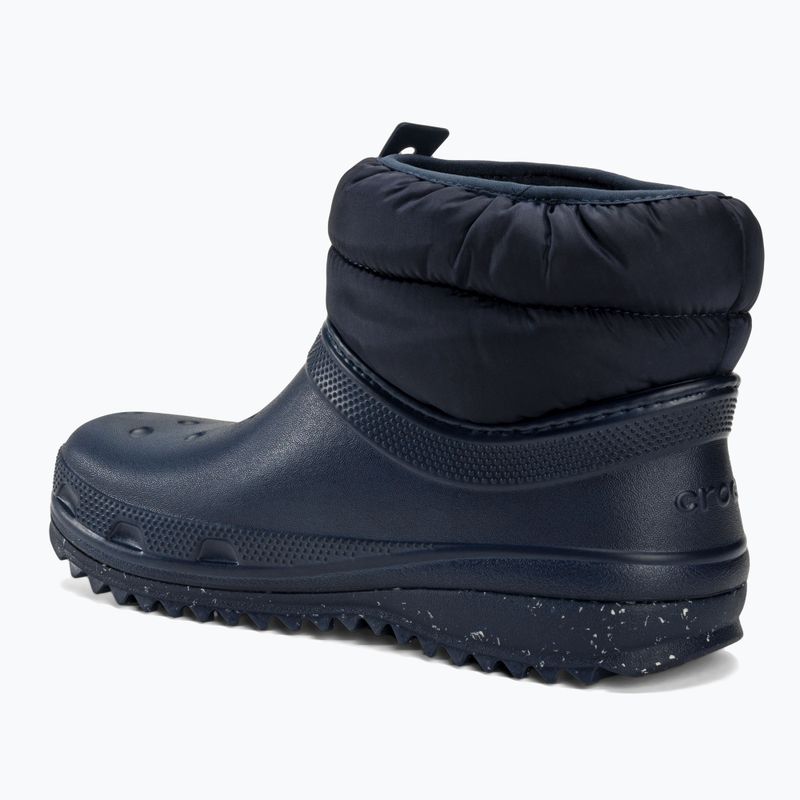 Women's Crocs Classic Neo Puff Shorty snow boots navy 3