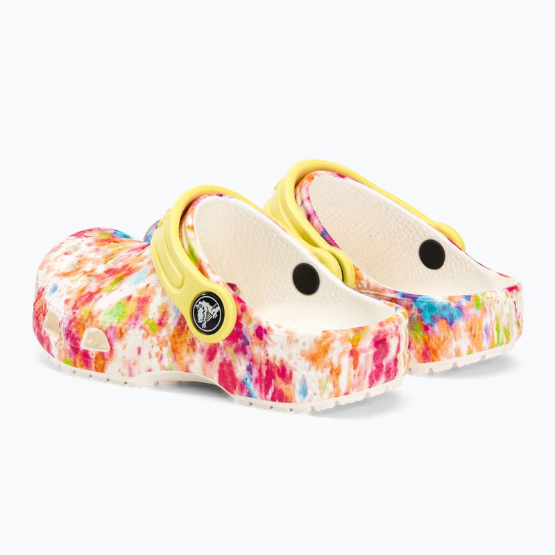 Children's Crocs Classic Tie-Dye Graphic Clog T white 206994-83B flip-flops 4