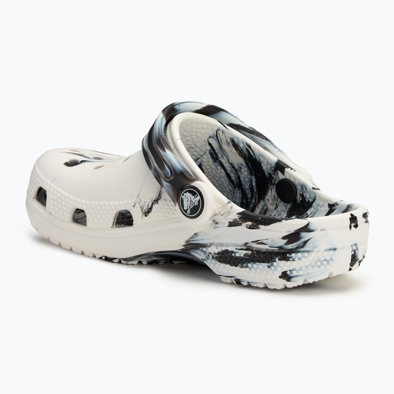 Crocs Classic Marbled Clog Kids slides black/white 4