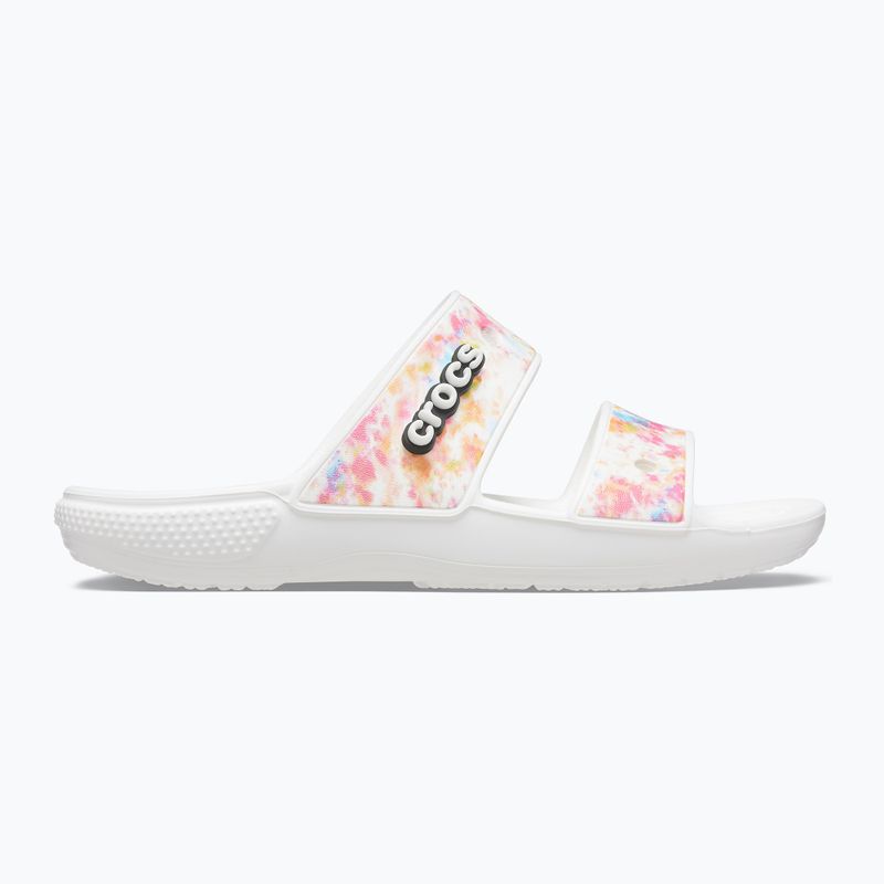 Crocs Classic Crocs Tie-Dye Graphic Sandal white 207283-928 flip-flops 9