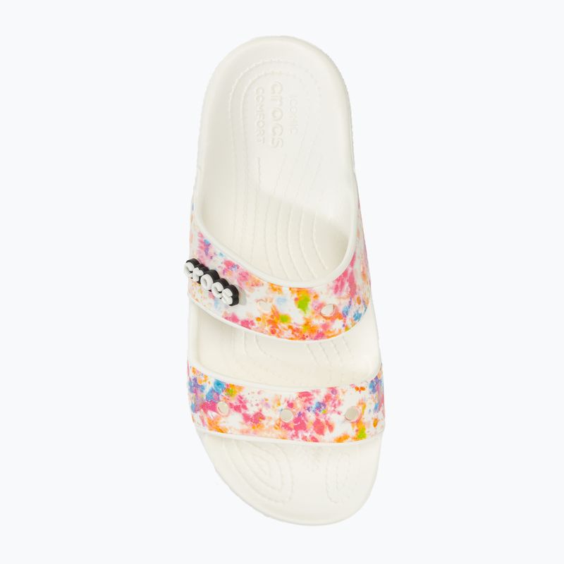 Crocs Classic Crocs Tie-Dye Graphic Sandal white 207283-928 flip-flops 5