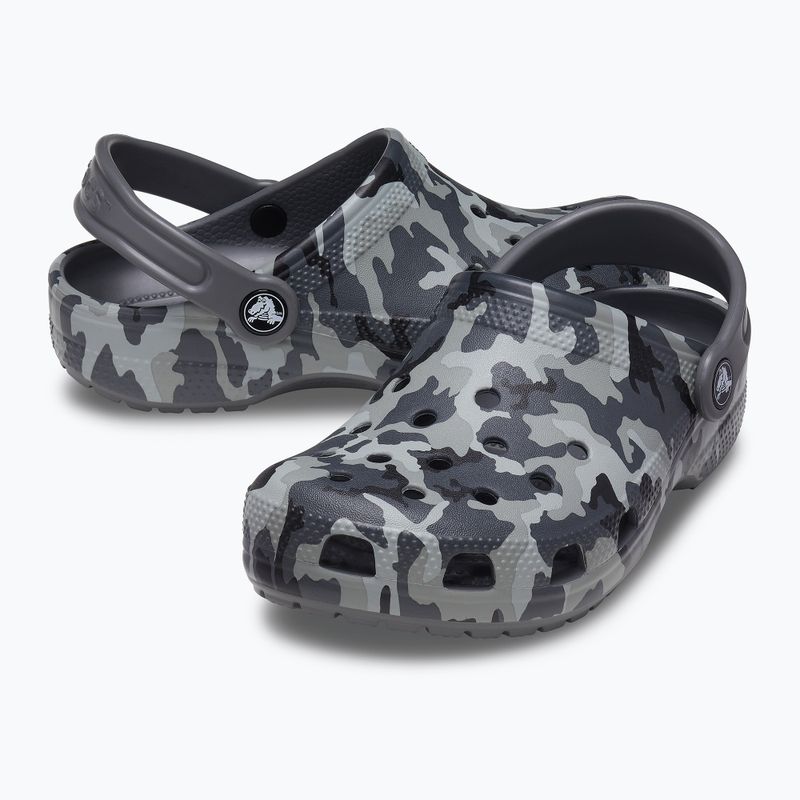 Crocs Classic Camo Clog T grey children's flip-flops 207593-097 12