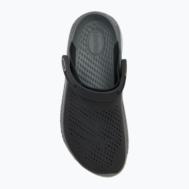 Crocs LiteRide 360 Clog slides black/slate grey 6