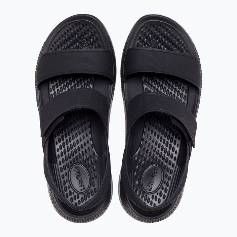 Women's sandals Crocs Literide 360 black/light grey 5