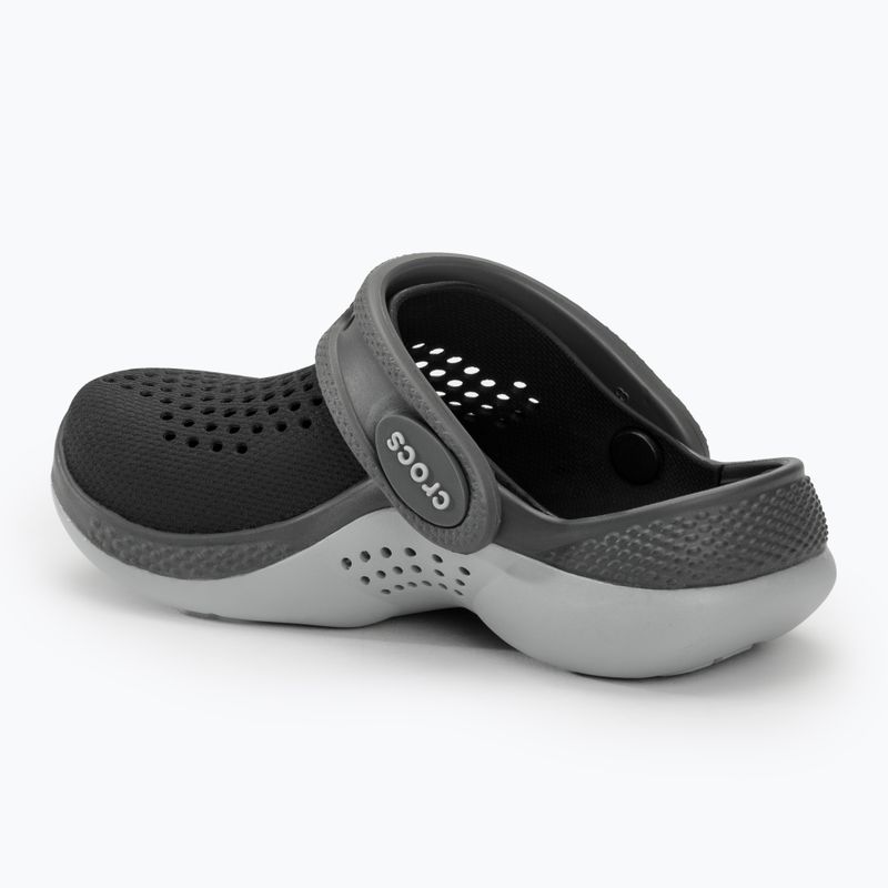 Crocs LiteRide 360 black/slate grey children's slides 4